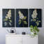 Floral Study Series LV - Ensemble de 3 toiles tendues avec châssis - Prêt à être accroché
