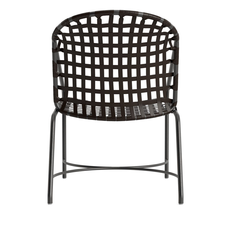 Kantan Outdoor Lounge Chair, Textured Pewter/Coffee