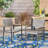 Dining Chair - Grey , Modern Mesh For Outdoor Picnic Table Patio Chair With Trendsetting Sparkle