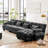 Chenille Modular Sectional Sofa