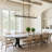 Justyce 8 - Light 49.2" Large Linear Kitchen Island Dimmable Chandelier