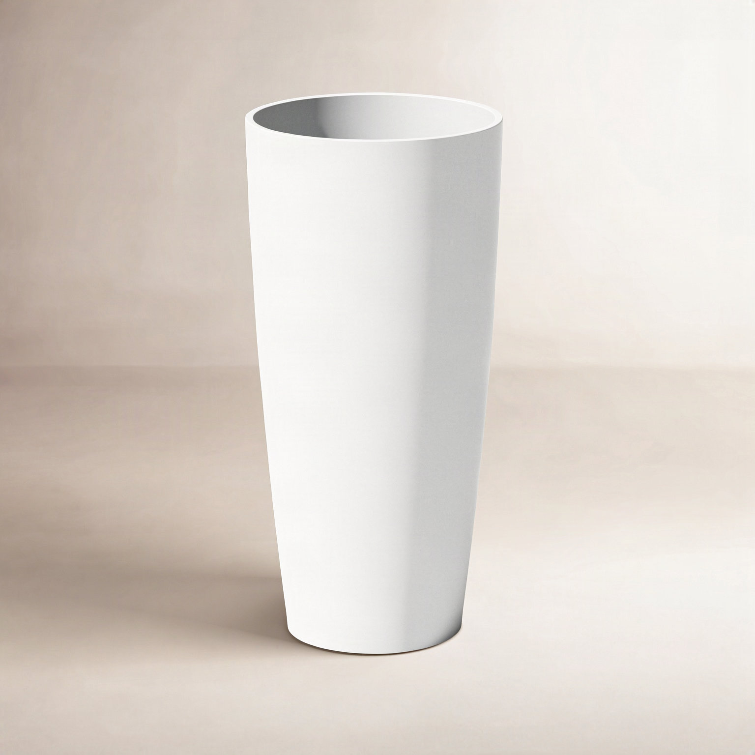 14" Pot Planter, White, 1