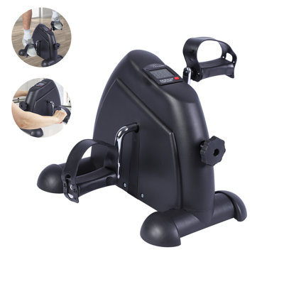 Mini Multi-Function Stepper, Exercise Bike, Digital Under Desk Bike with LCD Screen Display, Pedal Exerciser Peddler for Leg Arm and Knee for Elderly