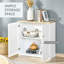 Buffet, armoire de cuisine, armoire à café avec portes à persiennes doubles et tablette réglable pour le salon, couloir, blanc