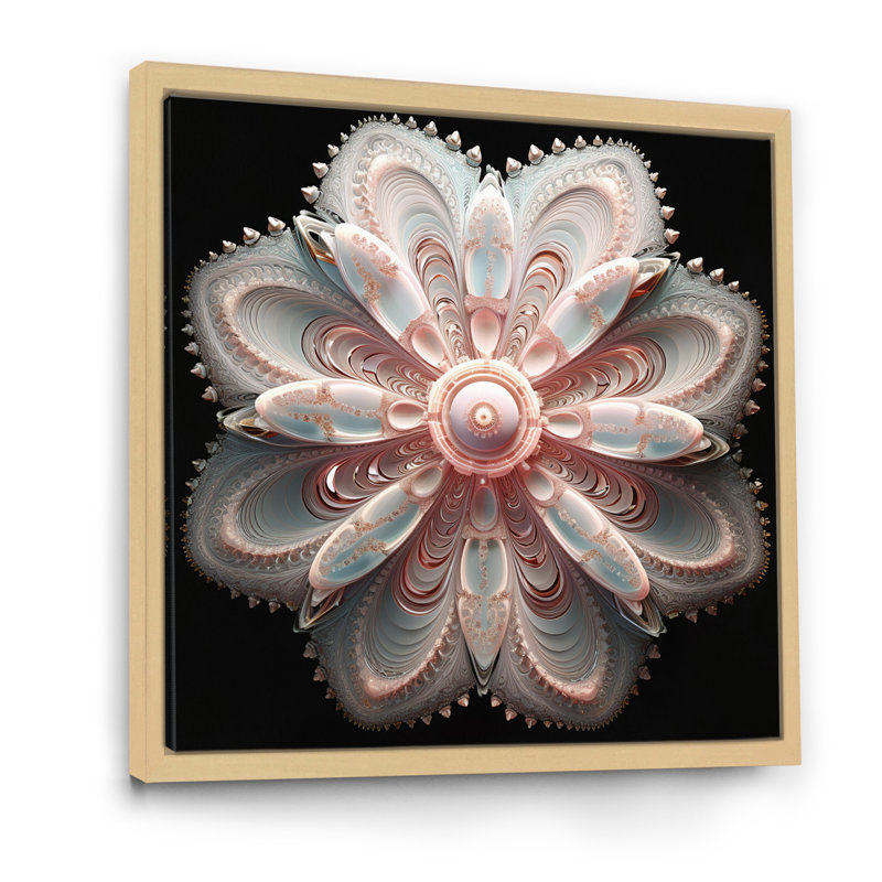 Edmund sur toile, H 36 po x l 36 po, Cadre naturel flottant
