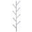8 Hook Wall Mounted Metal Coat Rack with Branch Style Hooks
