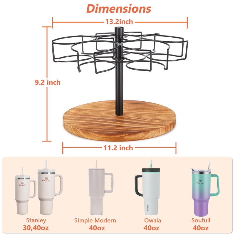 360° Rotating Water Bottle Organizer