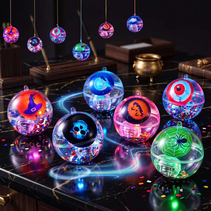 6Pcs Halloween Led Bouncing Balls