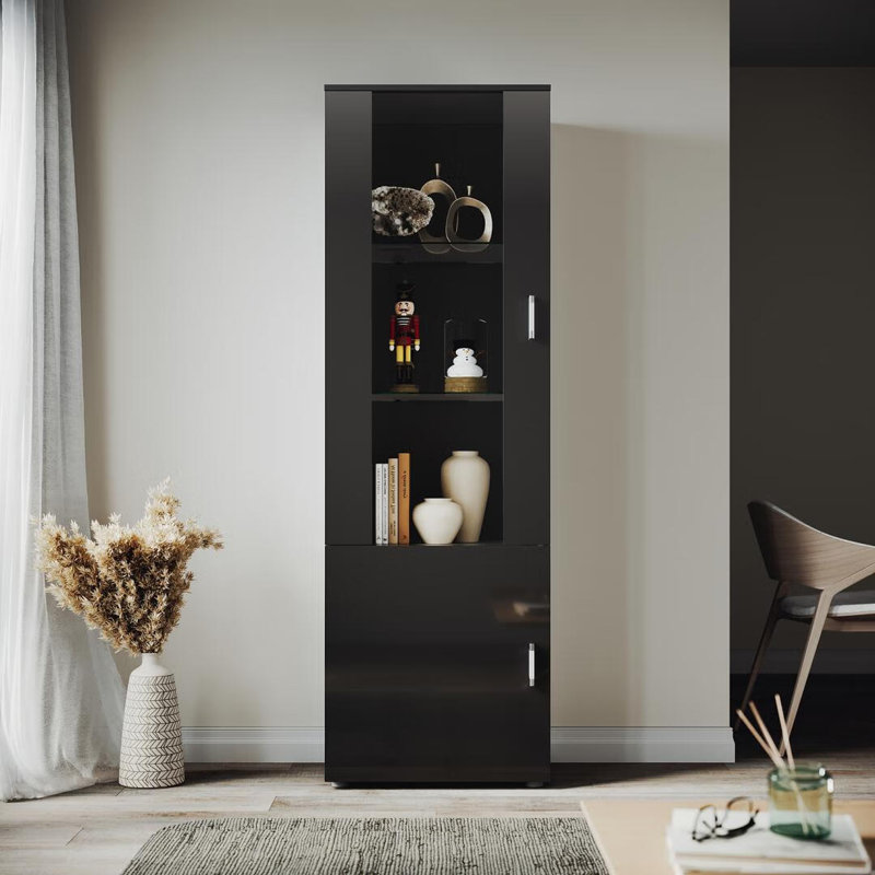 Stefhanie Display Cabinet, Black