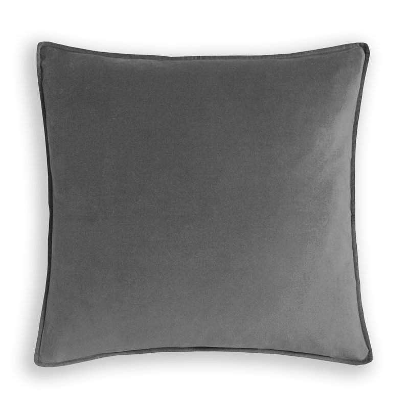 Coussin décoratif, Gris argenté, 24 po x 24 po