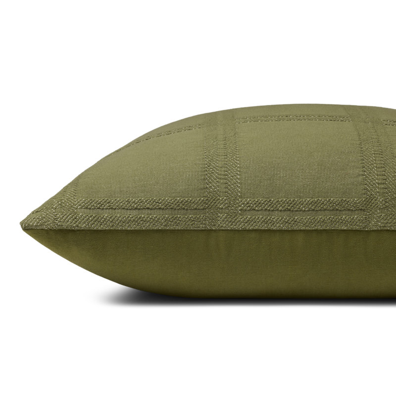 Coussin décoratif Magnolia Home par Joanna Gaines x Loloi Seraphine, 22'' x 22'' Cover Only