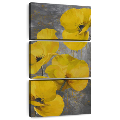 Coquelicots jaunes doux
