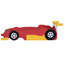 Lit de voiture de course simple avec roues verrouillables rouges - Gardez la taille ajustable Personnalisez votre confort-380715897-380715896