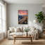 Ensemble de 1 tableau sur toile représentant un aqueduc au coucher du soleil-129057331-129057336
