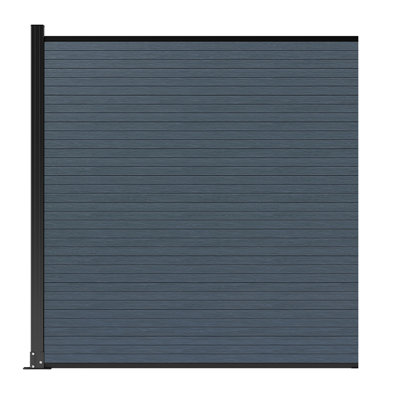 Clôture d'intimité en composite résistante au vent de 6,2 pi H avec poteau pour patio, cour arrière, jardin