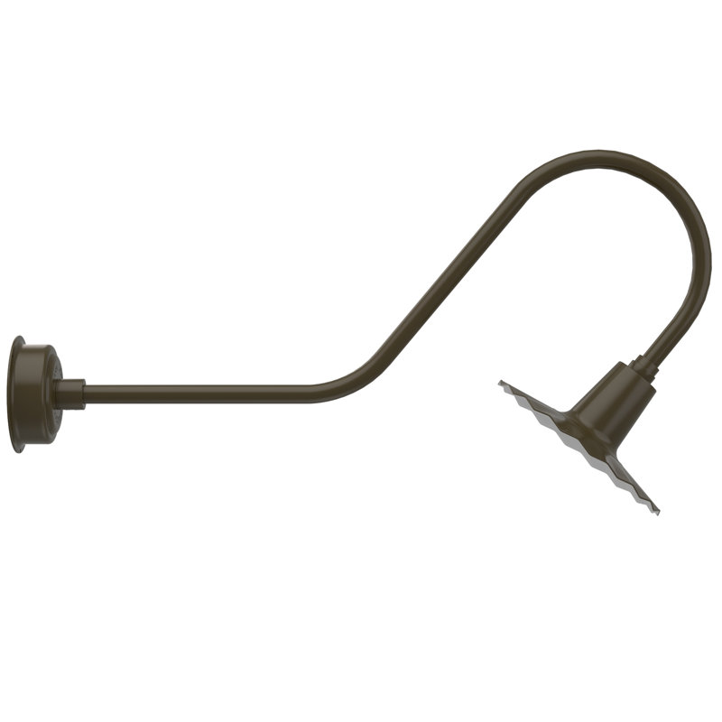 Luminaire de grange d’extérieur à del Iris, H 7,5 po x l 12 po x P 12 po, Bronze acajou