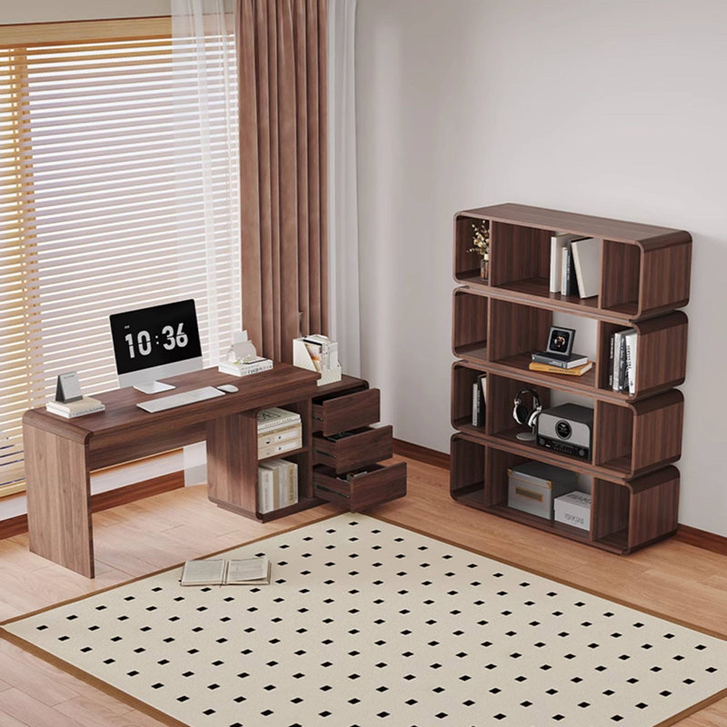 Practical Extendable Desk with 3-Drawer Storage