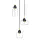 Demetra 3 Light Glass Dimmable LED Pendant
