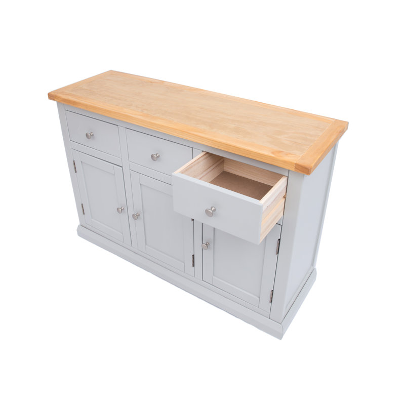 Starr 120cm Sideboard, Grey/Chrome