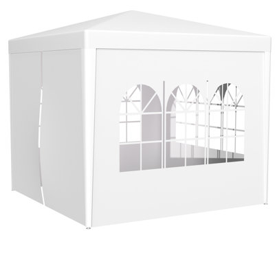 Outdoor Wedding Tent 10x10 Ft - With Transparent Windows For Natural Shower Canopy 4 Removable Walls Privacy