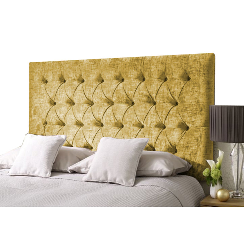 Ruthanne Upholstered Headboard, Single (3'), Gold