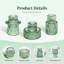 Bougeoirs en cristal vert