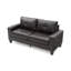 Winston Faux Leather Square Arm Sofa-129763103