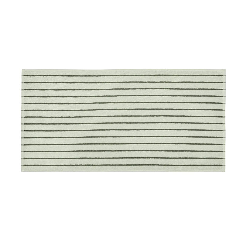 100% Cotton Hand Towel, Desert Sage/Agave Green Narrow Stripe
