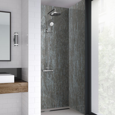 90mm W x 242mm H Decorative Wall Panel with Glass