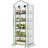 Outsunny 5 Tier Mini Greenhouse With Screen Roof, 27.6 Inch x 19.7 Inch x 75.6 Inch Portable Small Greenhouse With High‑Strength PE Cover, Roll‑Up Zipper Door For Garden, Yard And Backyard, White-137454429-137454423-137454427