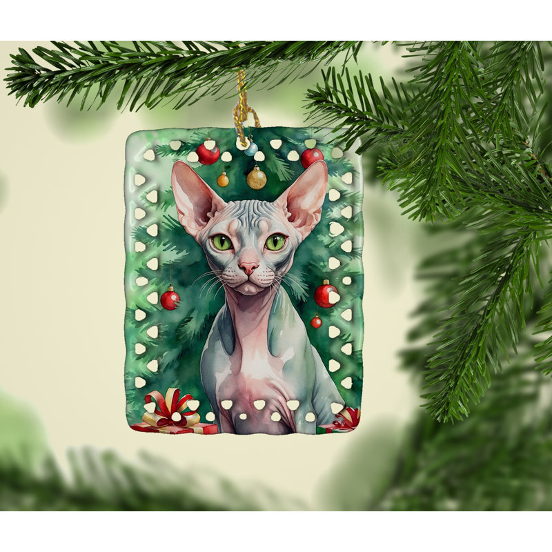 Ornement en porcelaine Sphynx, Sphynx