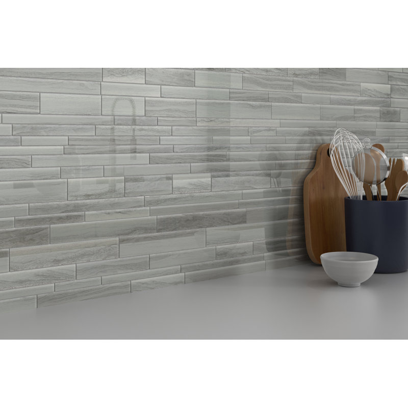 Zen™ Random Sized Glass Mosaic Tile, Calm