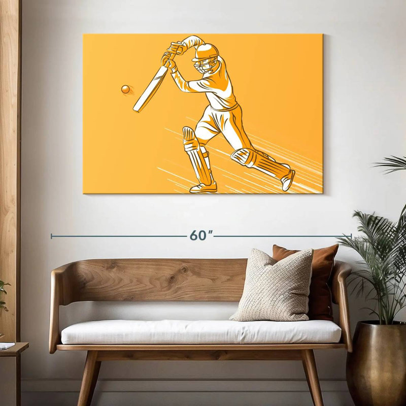 Cricket Hit, 32" H x 48" W