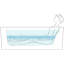 Mariposa 72" x 36" Alcove/Tile in Air Acrylic Bathtub-44902061-101430072