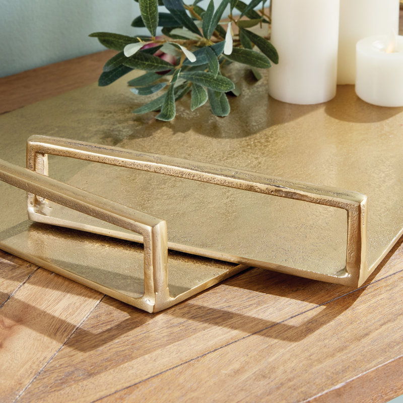 Elora Cast Aluminum Decorative Tray