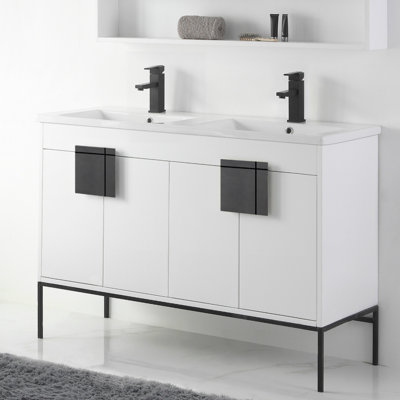 Ensemble de meuble-lavabo double 48 po Tortola