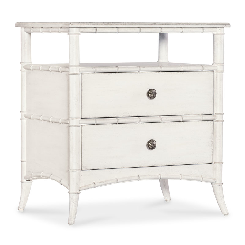 Charleston 2 - Drawer Nightstand, White