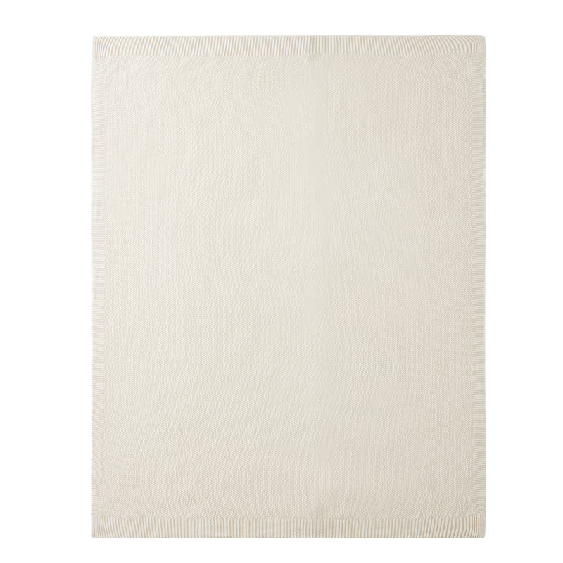 Jeté en coton uni Latitude Run® Home, Ivoire