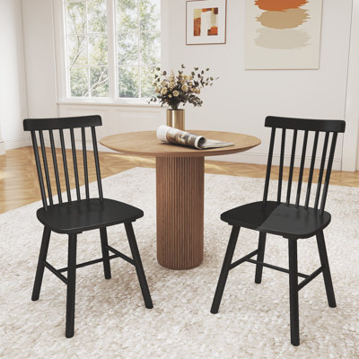 18" Wooden Dinning Chairs, Set 2