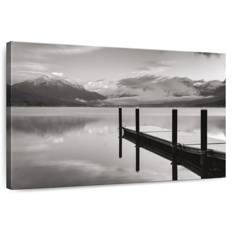 Arney Lake McDonald Dock BW