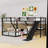 Bunk Bed With Slide, USB Ports And Guardrails-208823543