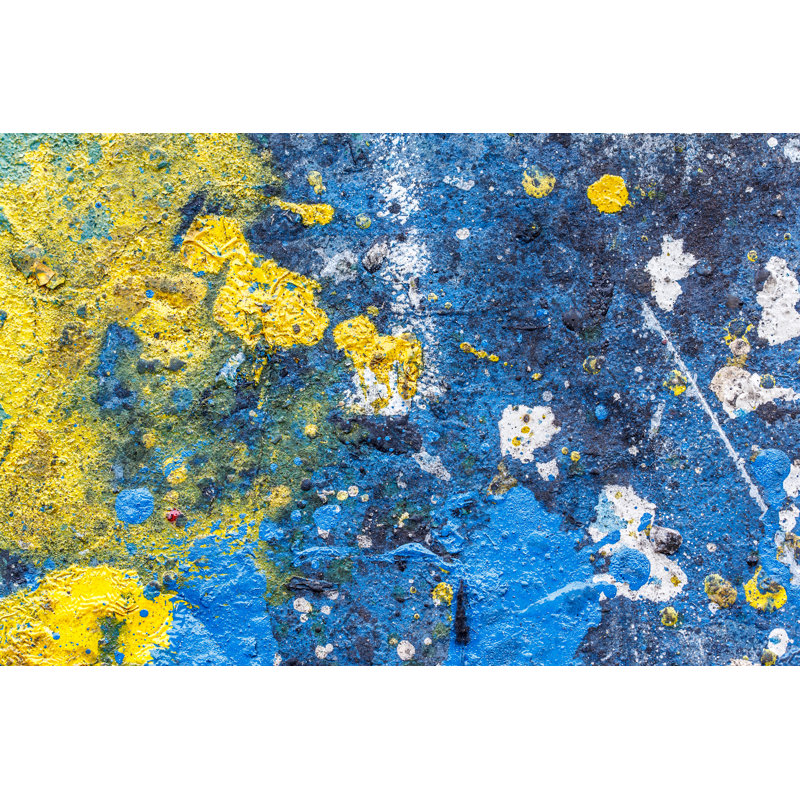 Background Color Paint Splashes - Wrapped Canvas Painting, 30cm H x 46cm W x 3.8cm D