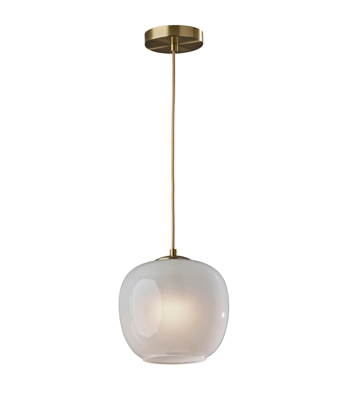 Hazelhurst Single Light Glass Pendant