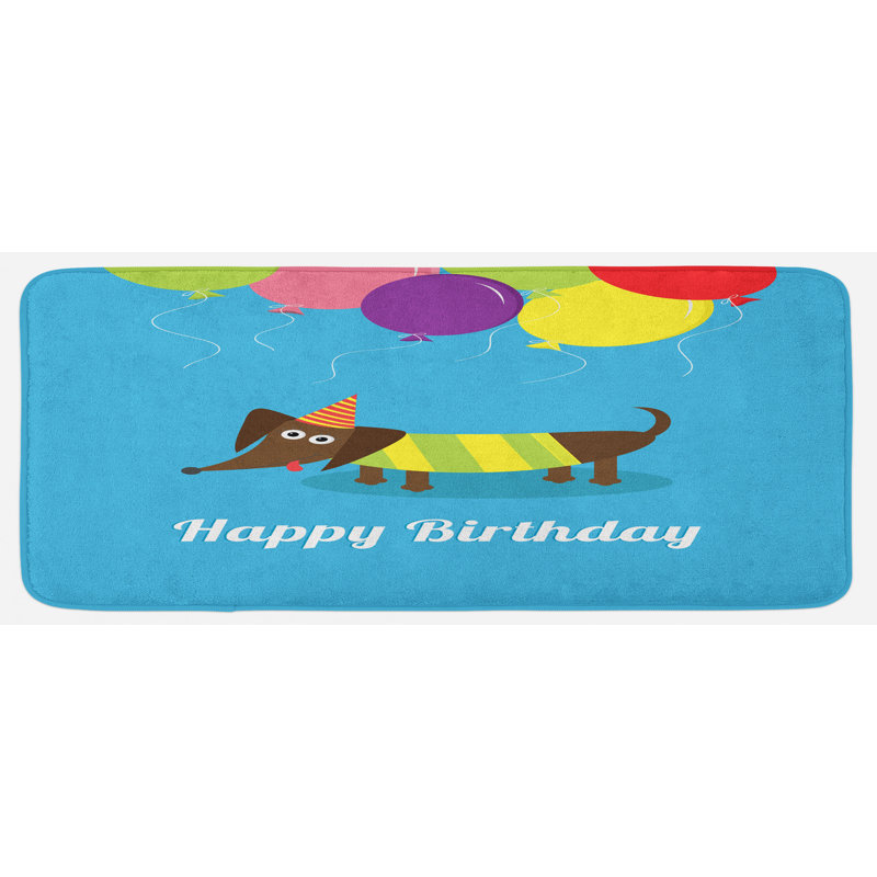 Tapis de cuisine teckel
