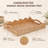 Hand-Carved Mango Wood Serving Tray with Handles