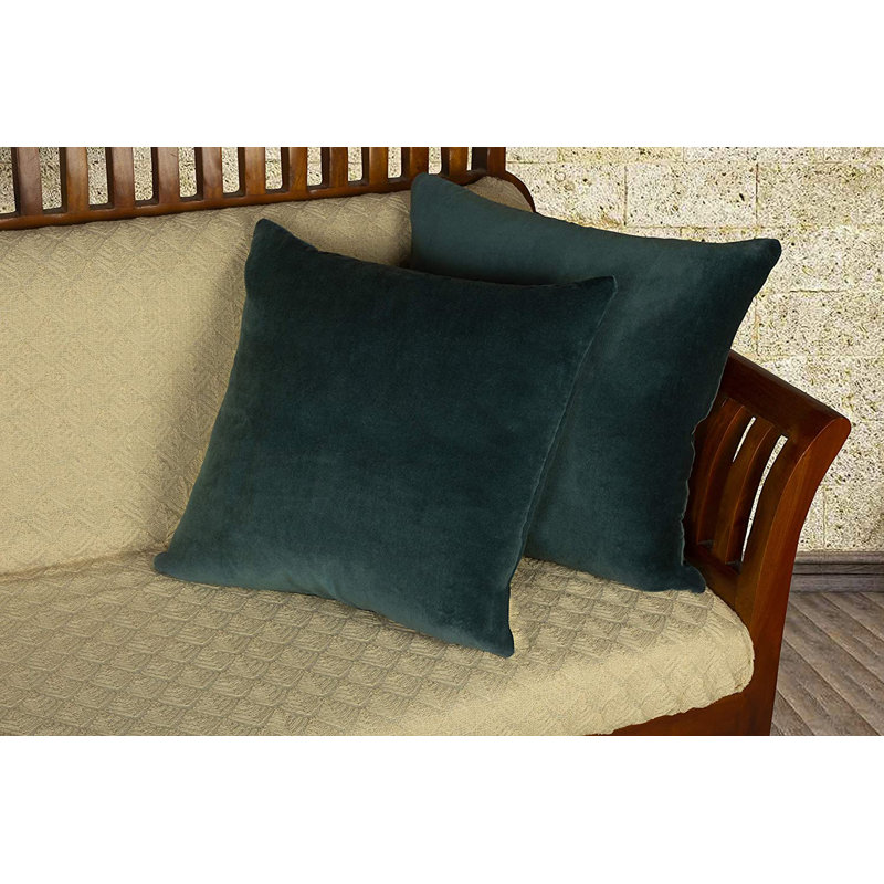 Cotton Pillow Cover, 16" x 16", Teal