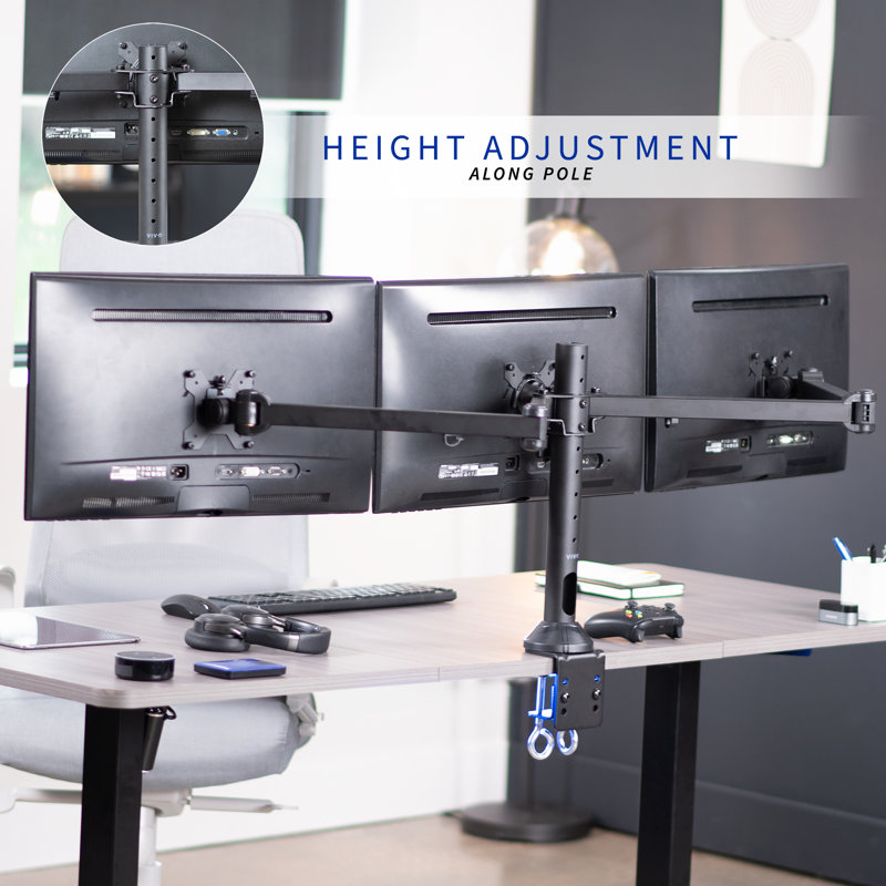Support de bureau triple moniteur