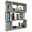 Hawkes 96cm H x 80cm W Chipboard Standard Bookcase-2106045693