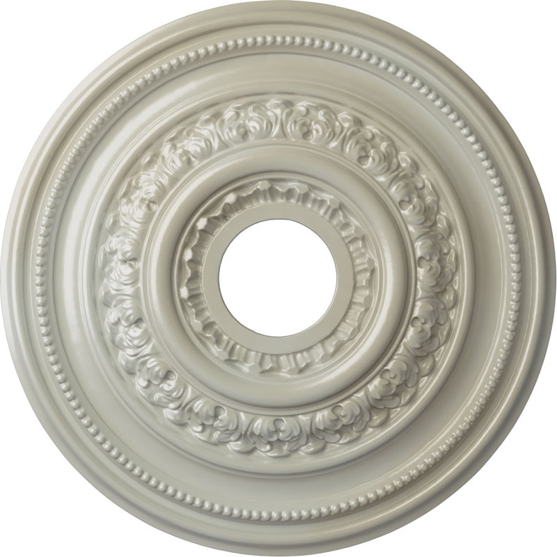 Médaillon de plafond H 17,625 po x l 17,625 po x P 1,875 po Orleans, Bleu Flash