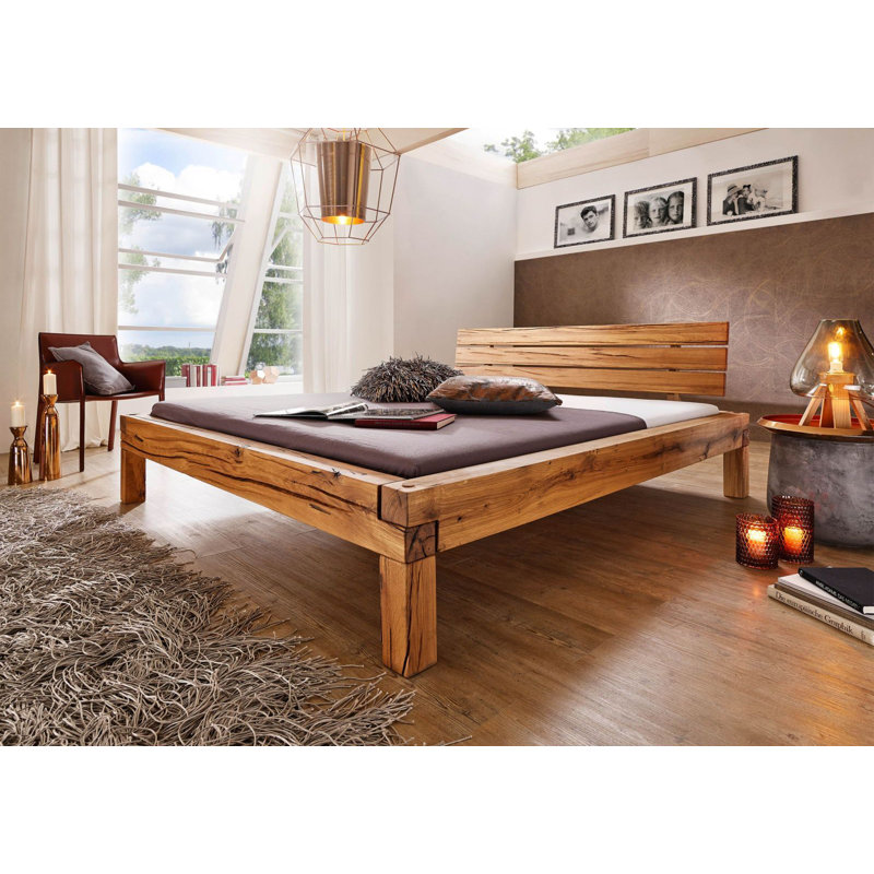 BALKENMÖBEL Solid Wood Bed, Super King (6')